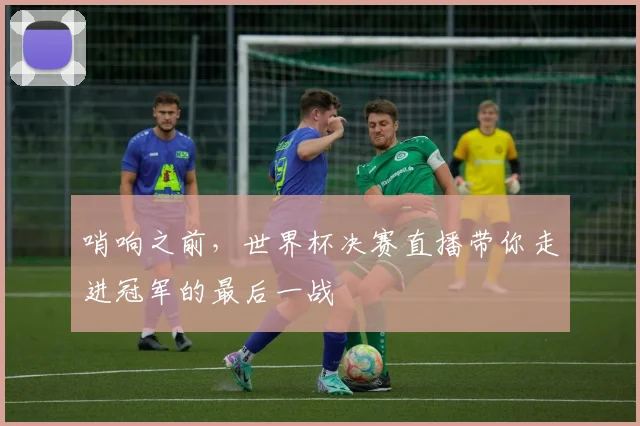 哨响之前，世界杯决赛直播带你走进冠军的最后一战